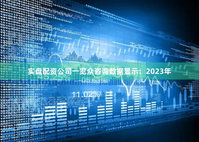 实盘配资公司一览众咨询数据显示：2023年