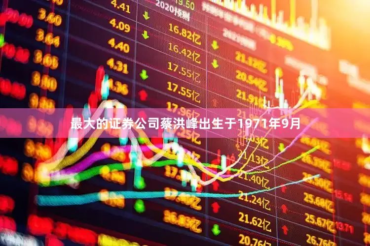 最大的证券公司蔡洪峰出生于1971年9月
